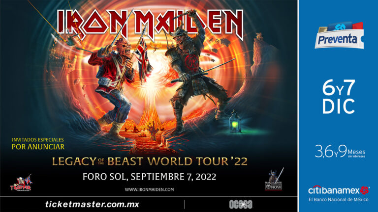 Iron Maiden revela fechas para su tour Legacy of the Beast 2022