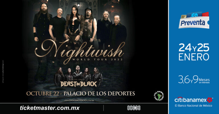 Desde Finlandia llega Nightwish a México
