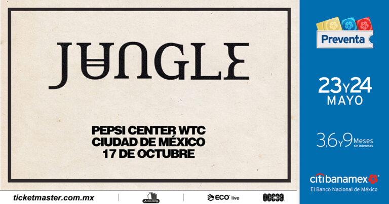 JUNGLE vuelve a México al Pepsi Center WTC