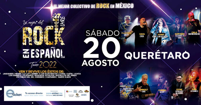 Lo mejor del rock en Español en Querétaro