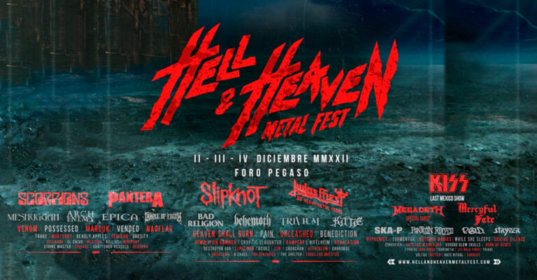 Listo el Cartel del Hell and Heaven Metal Fest 2022 en México