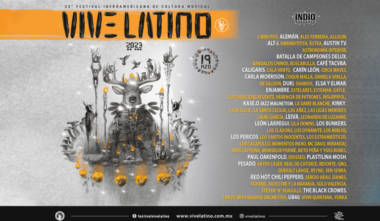 Listo el cartel del Vive Latino, 18 y 19 de Marzo 2023