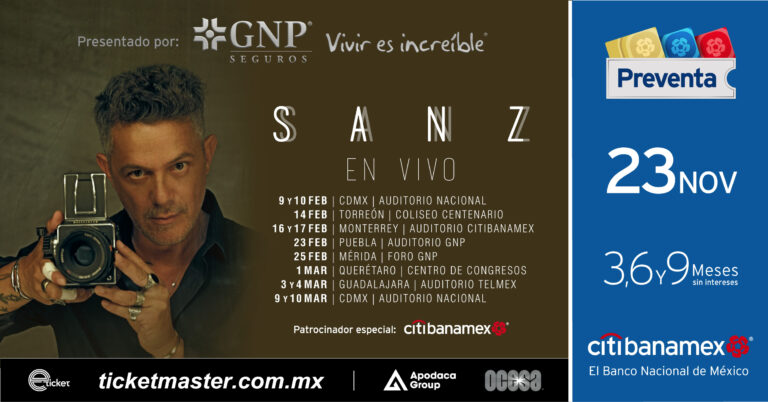Alejandro Sanz iniciara gira en México 2023