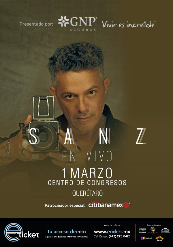 Alejandro Sanz iniciara gira en México 2023 Queretarock Music