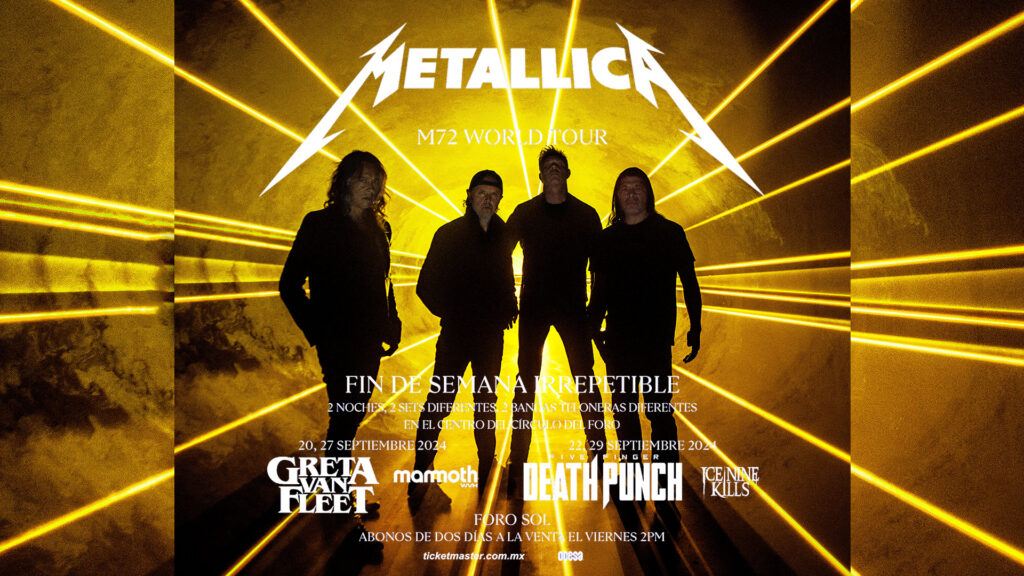 Metallica regresa a México en 2024 Queretarock Music