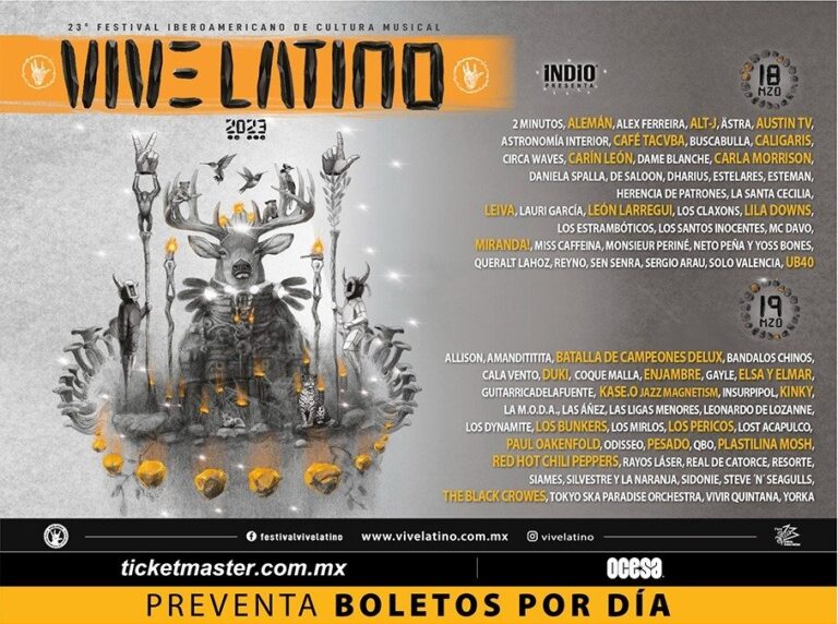 Vive Latino revela su line up por día