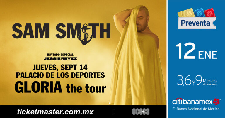 Sam Smith en México con su Gloria the tour