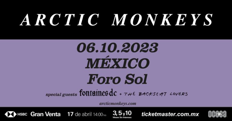Arctic Monkeys regresa a México en Octubre