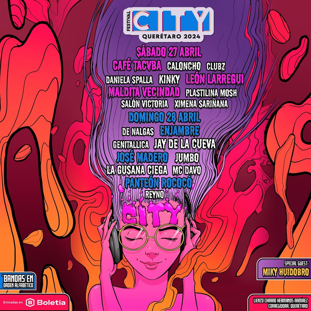 Listo El Cartel Del Festival City En Querétaro 2024 Queretarock Music