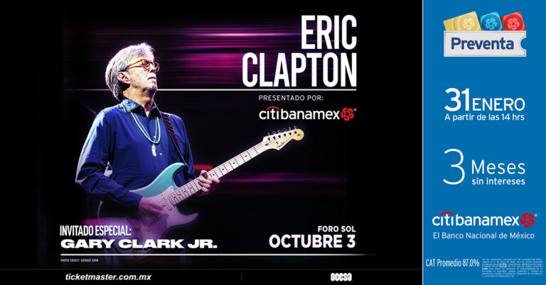 Eric Clapton en México 2024