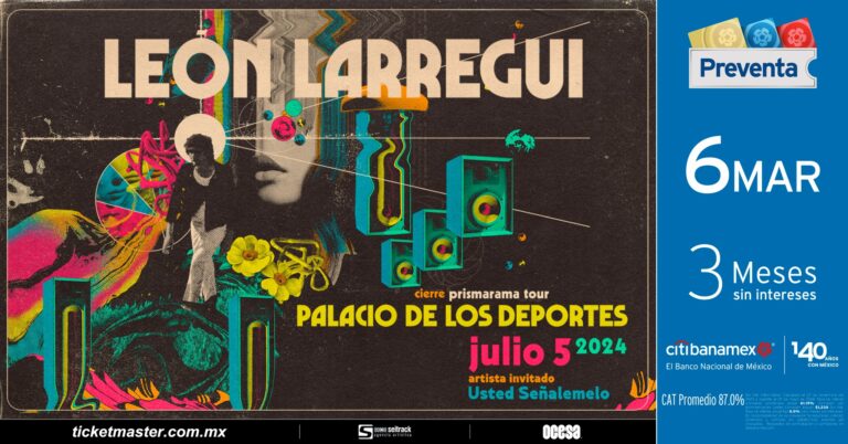 León Larregui presenta cierre de Prismarama Tour