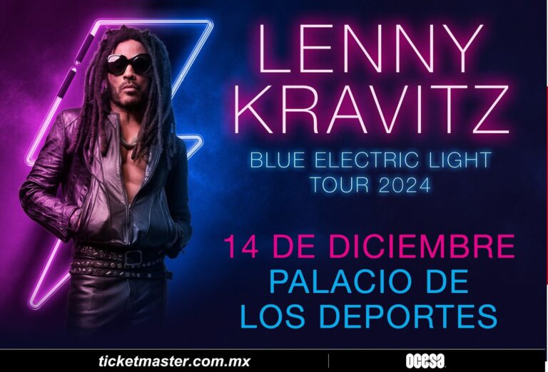 Lenny Kravitz en México con tu Blue Electric Light Tour 2024