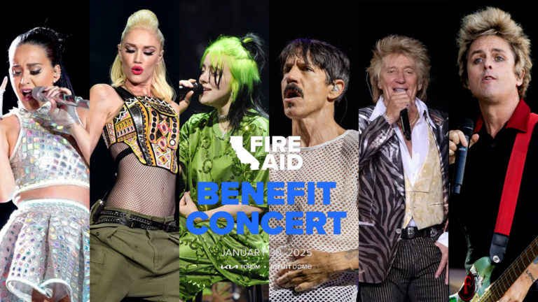 Concierto benéfico Fire Aid con Billie Eilish, Green Day, Lady Gaga, Rod Stewart y más