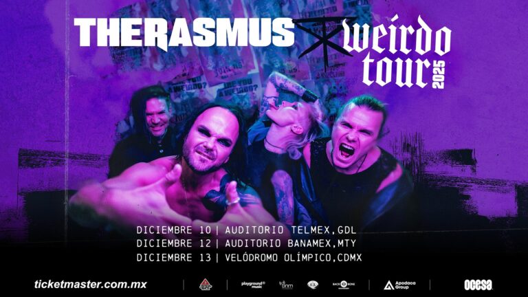 The Rasmus en México celebrara 30 años con su Weirdo tour 2025