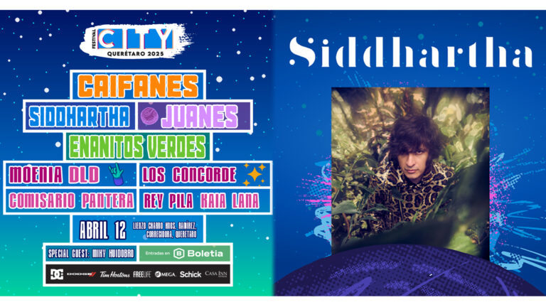 Siddhartha llegará al Festival City 2025