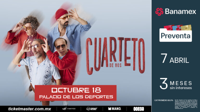 Cuarteto de Nos tendrá su primer Palacio de los Deportes