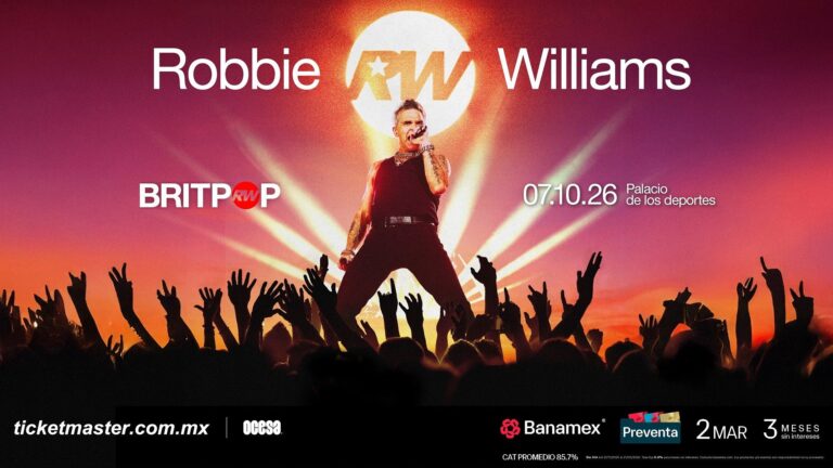 Robbie Williams regresa a México con su Britpop