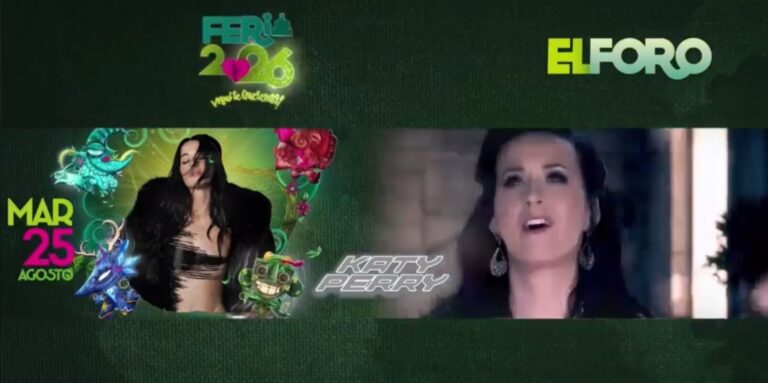 ¡Es oficial! Katy Perry llegará a San Luis Potosí con un concierto gratuito como parte de la Fenapo 2026.