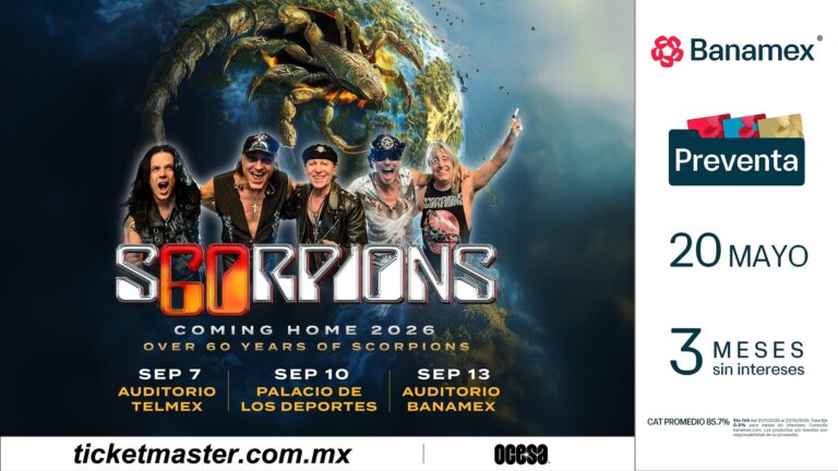 Scorpions regresa a México para celebrar 60 años de trayectoria