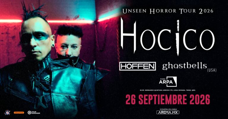 Hocico regresa a Querétaro junto con Ghostbells y Hoffen