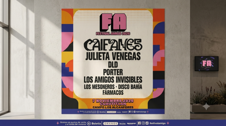Festival Amigo 2026 ya tiene cartel Con Caifanes / Porter / Dld y más!